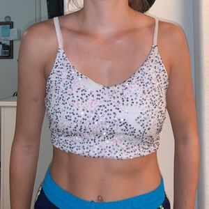 Cute Sequin Crop Top